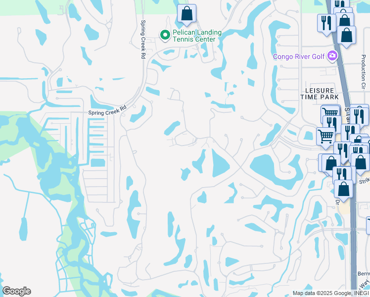 map of restaurants, bars, coffee shops, grocery stores, and more near 4131 Sawgrass Point Drive in Bonita Springs