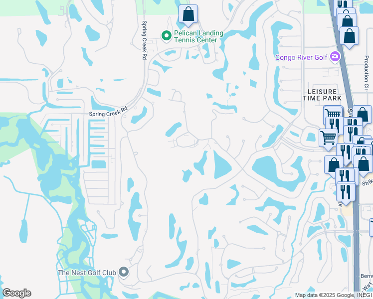 map of restaurants, bars, coffee shops, grocery stores, and more near 4131 Sawgrass Point Drive in Bonita Springs