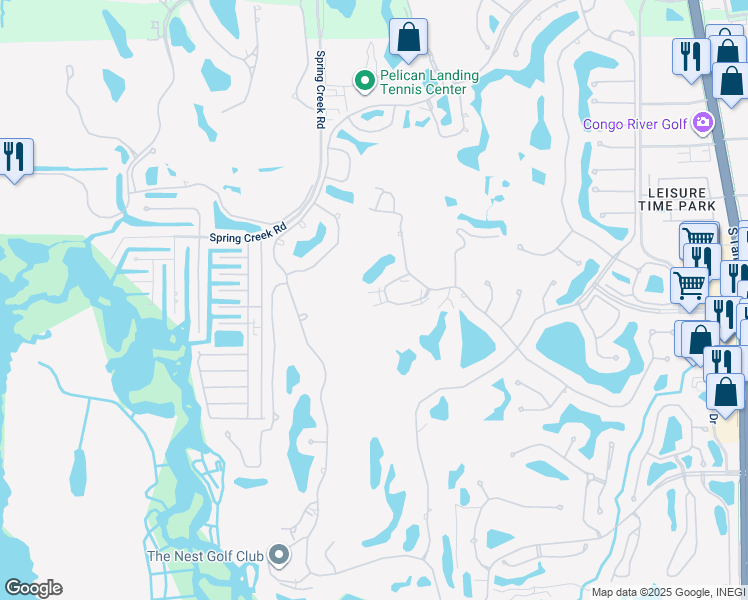 map of restaurants, bars, coffee shops, grocery stores, and more near 4161 Sawgrass Point Drive in Bonita Springs