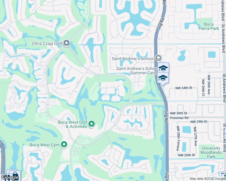 map of restaurants, bars, coffee shops, grocery stores, and more near 19963 Trevi Way in Boca Raton