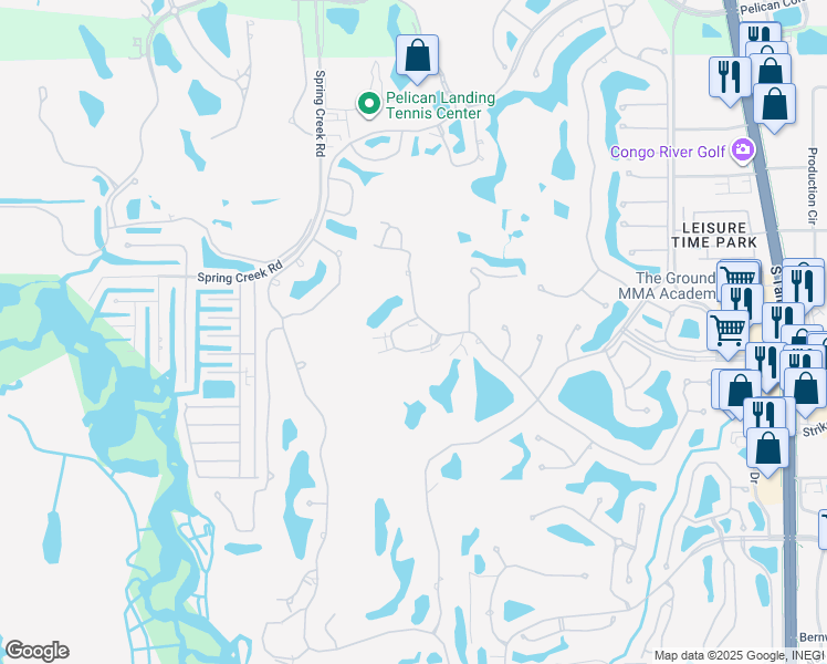 map of restaurants, bars, coffee shops, grocery stores, and more near 4201 Sawgrass Point Drive in Bonita Springs