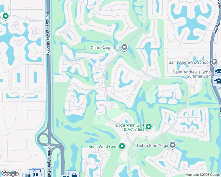 map of restaurants, bars, coffee shops, grocery stores, and more near 19808 Oakbrook Circle in Boca Raton
