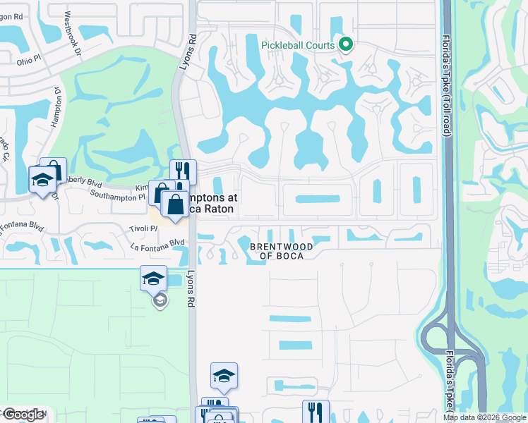 map of restaurants, bars, coffee shops, grocery stores, and more near 8750 Mori Boulevard in Boca Raton