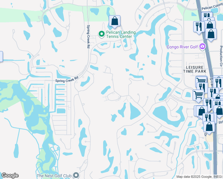map of restaurants, bars, coffee shops, grocery stores, and more near 4201 Sawgrass Point Drive in Bonita Springs