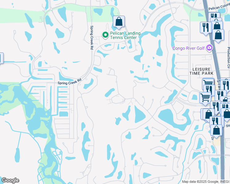 map of restaurants, bars, coffee shops, grocery stores, and more near 4201 Sawgrass Point Drive in Bonita Springs