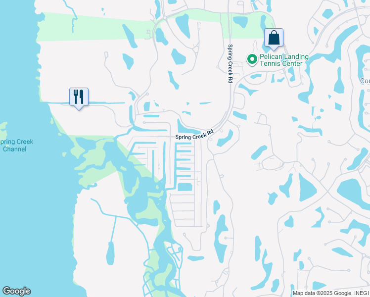 map of restaurants, bars, coffee shops, grocery stores, and more near 47 Kahlua Lane in Bonita Springs