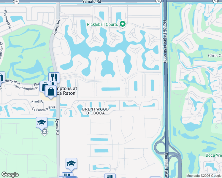 map of restaurants, bars, coffee shops, grocery stores, and more near 367 Dorset I in Boca Raton