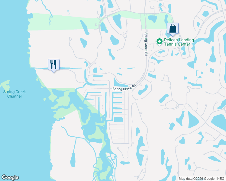 map of restaurants, bars, coffee shops, grocery stores, and more near 468 Pembrooke Lane in Bonita Springs