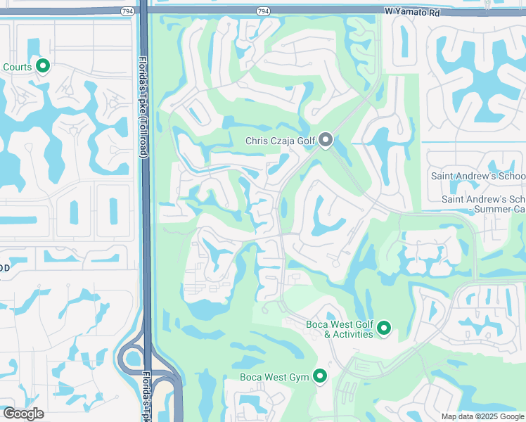 map of restaurants, bars, coffee shops, grocery stores, and more near 19811 Boca West Drive in Boca Raton