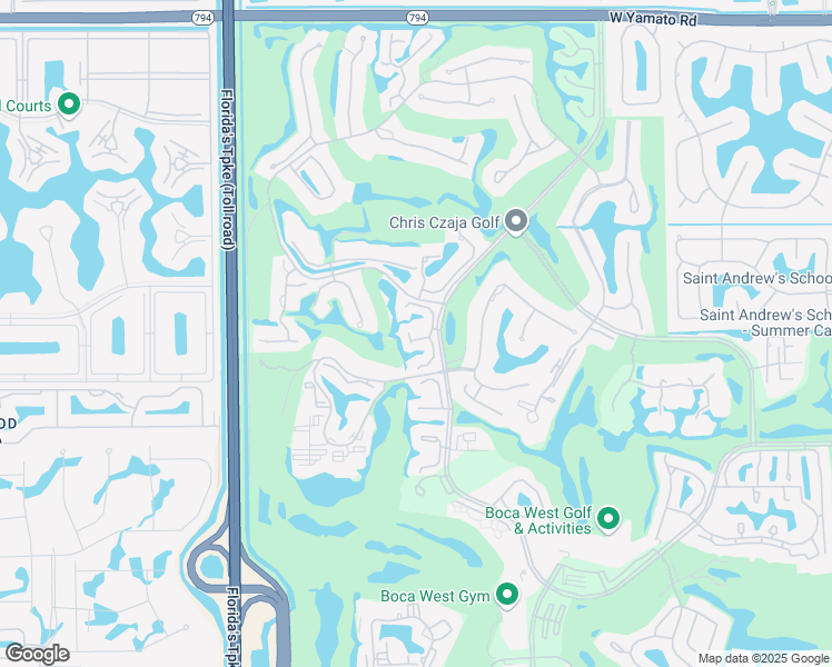 map of restaurants, bars, coffee shops, grocery stores, and more near 19811 Boca West Drive in Boca Raton