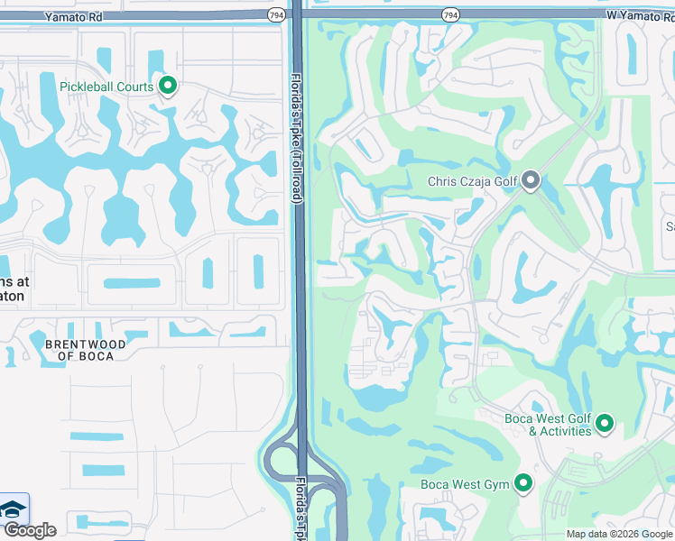 map of restaurants, bars, coffee shops, grocery stores, and more near 19699 Waters Pond Lane in Boca Raton