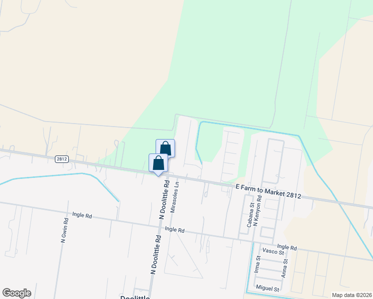 map of restaurants, bars, coffee shops, grocery stores, and more near Hillcrest Lane in Edinburg