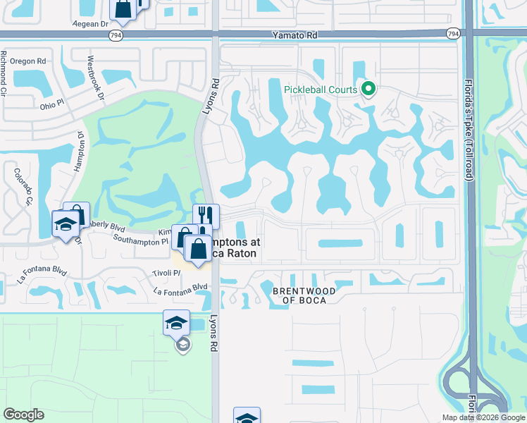 map of restaurants, bars, coffee shops, grocery stores, and more near 8831 Century Village Boulevard in Boca Raton