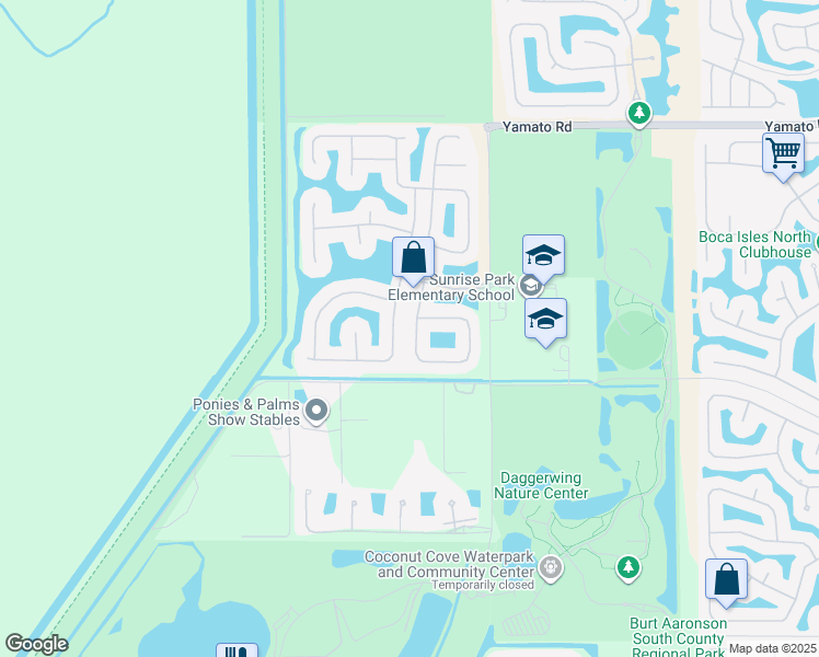 map of restaurants, bars, coffee shops, grocery stores, and more near 19482 Estuary Drive in Boca Raton