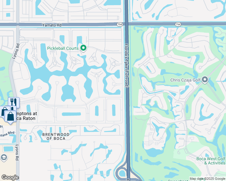 map of restaurants, bars, coffee shops, grocery stores, and more near 4007 Hythe A in Boca Raton
