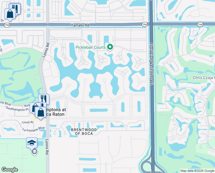 map of restaurants, bars, coffee shops, grocery stores, and more near 1034 Exeter in Boca Raton