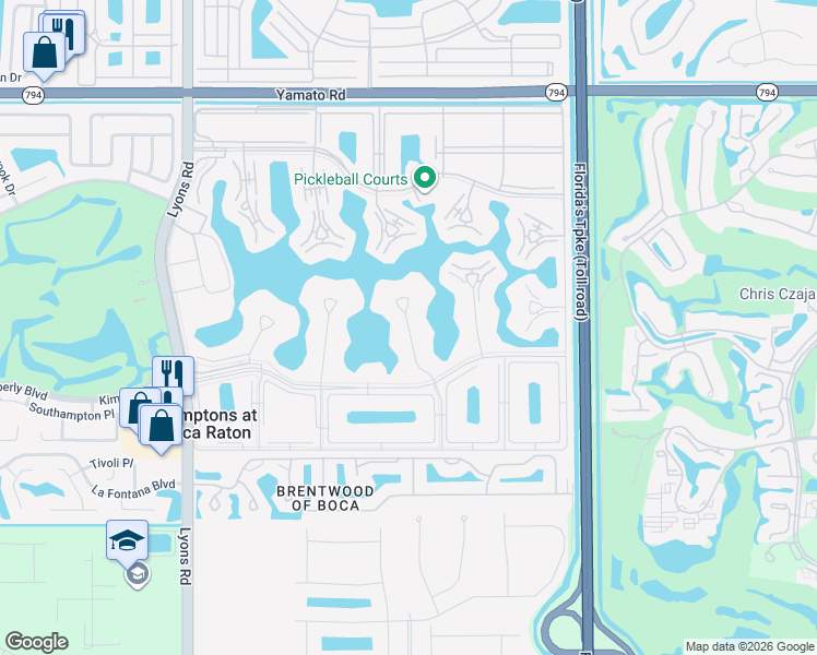 map of restaurants, bars, coffee shops, grocery stores, and more near 2087 Exeter East in Boca Raton