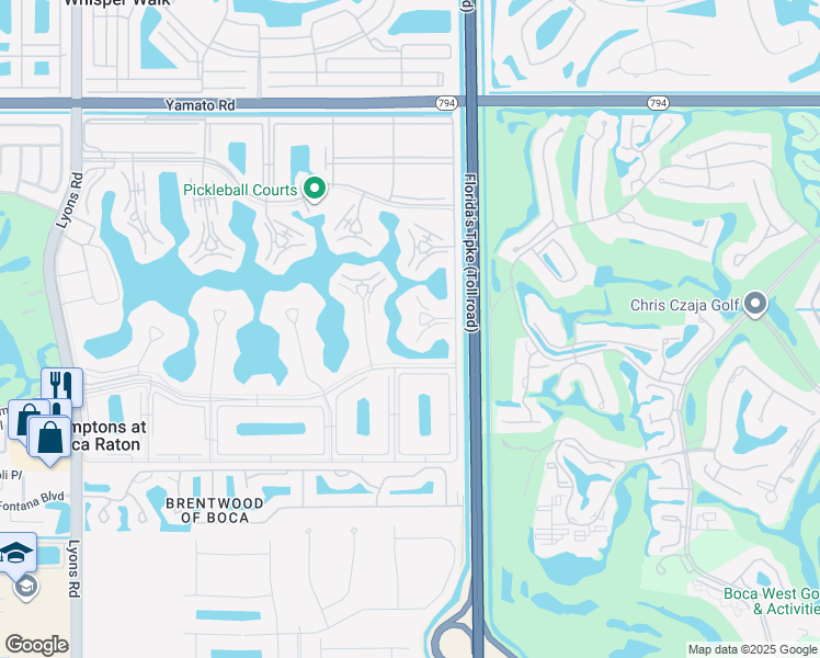 map of restaurants, bars, coffee shops, grocery stores, and more near 4007 Hythe A in Boca Raton