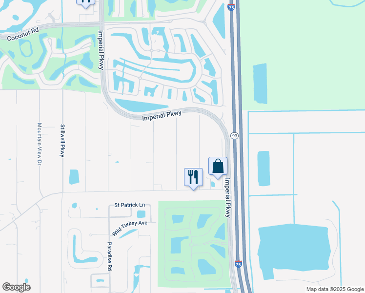 map of restaurants, bars, coffee shops, grocery stores, and more near 24231 Whip O Will Lane in Bonita Springs