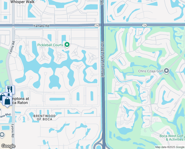 map of restaurants, bars, coffee shops, grocery stores, and more near 4007 Hythe A in Boca Raton