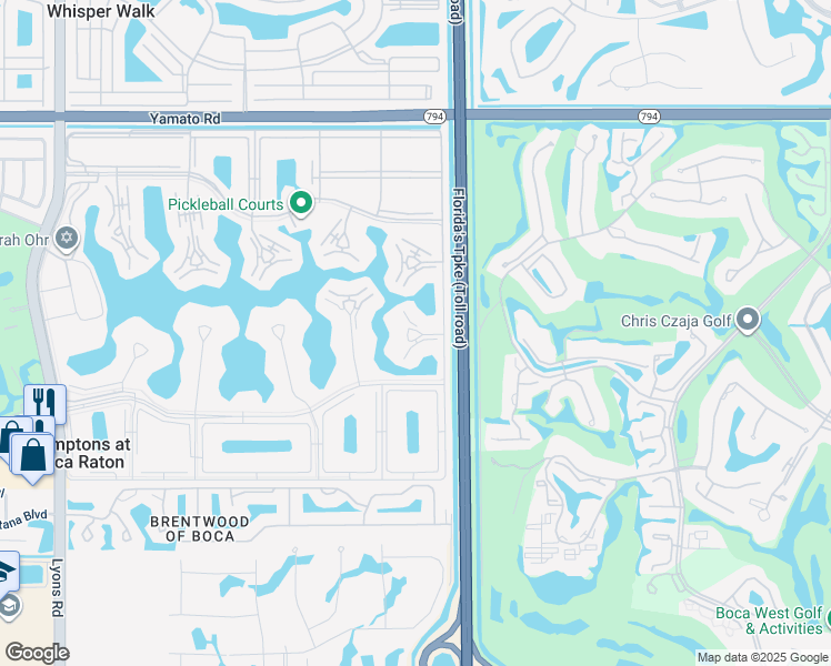 map of restaurants, bars, coffee shops, grocery stores, and more near 4007 Hythe A in Boca Raton