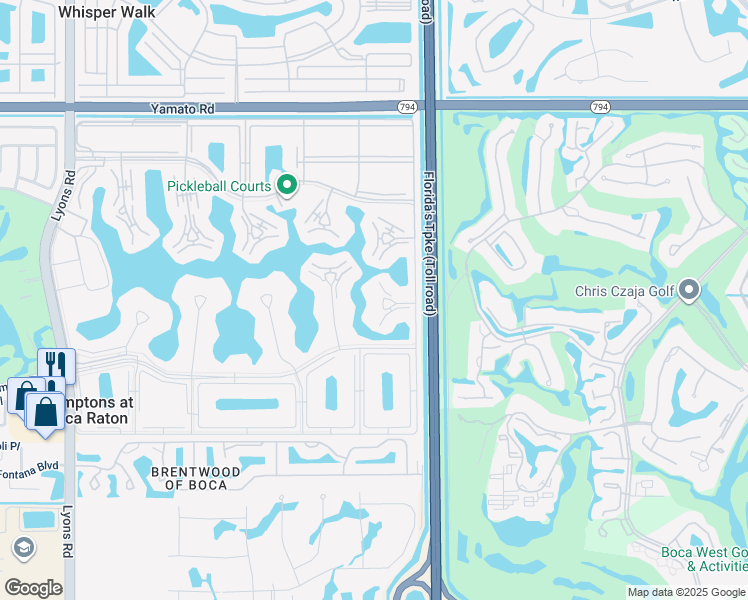 map of restaurants, bars, coffee shops, grocery stores, and more near 4007 Hythe A in Boca Raton