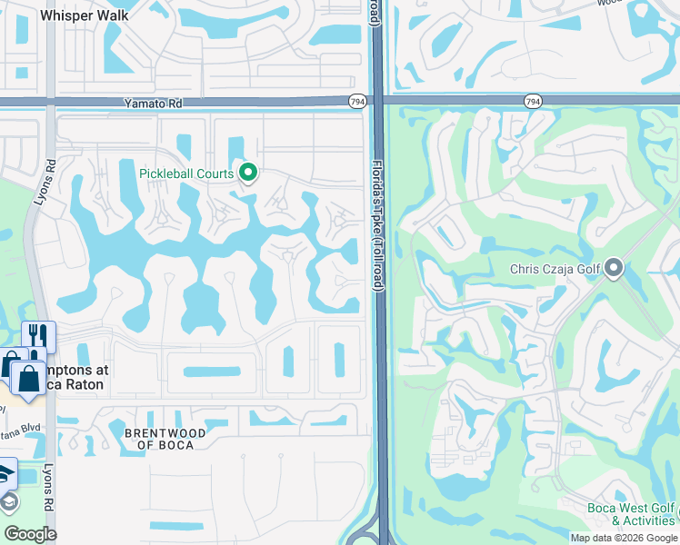 map of restaurants, bars, coffee shops, grocery stores, and more near 4007 Hythe A in Boca Raton