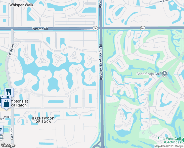 map of restaurants, bars, coffee shops, grocery stores, and more near 1046 Hythe A in Boca Raton