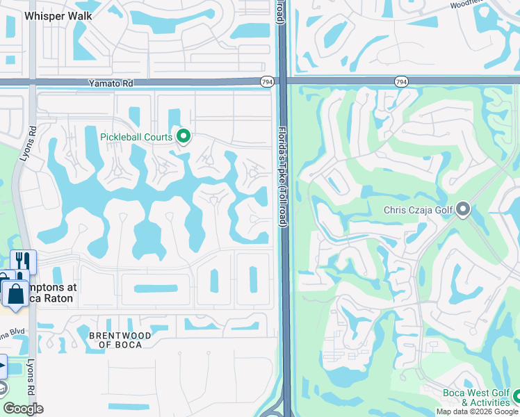 map of restaurants, bars, coffee shops, grocery stores, and more near 1046 Hythe A in Boca Raton
