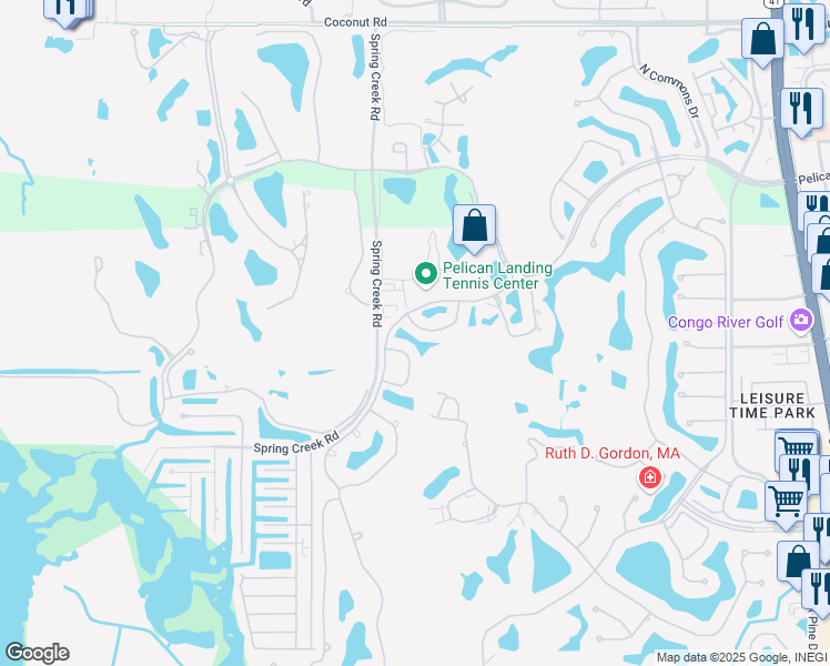 map of restaurants, bars, coffee shops, grocery stores, and more near 24637 Ivory Cane Drive in Bonita Springs