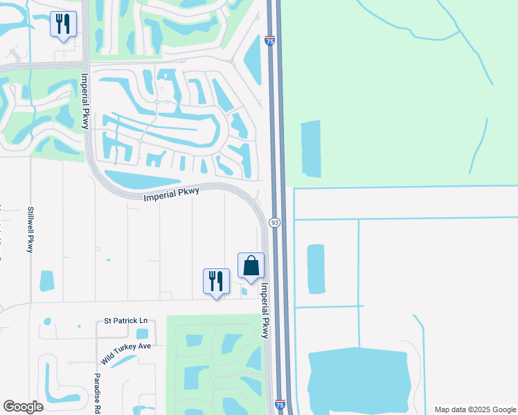 map of restaurants, bars, coffee shops, grocery stores, and more near 15213 Imperial Parkway in Bonita Springs