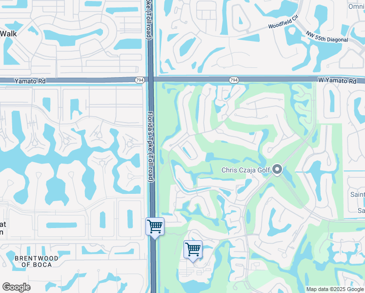 map of restaurants, bars, coffee shops, grocery stores, and more near 19483 Cedar Glen Drive in Boca Raton