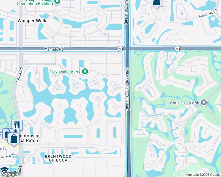 map of restaurants, bars, coffee shops, grocery stores, and more near 3026 Lincoln B in Boca Raton
