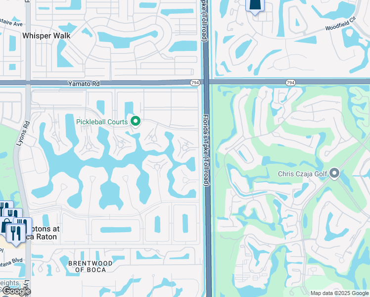 map of restaurants, bars, coffee shops, grocery stores, and more near 2036 Lincoln B in Boca Raton