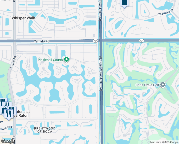map of restaurants, bars, coffee shops, grocery stores, and more near 3026 Lincoln B in Boca Raton
