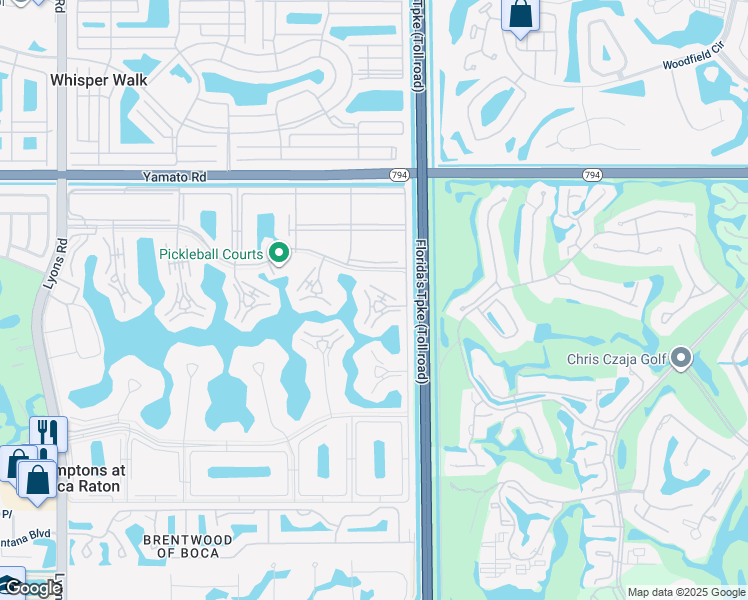map of restaurants, bars, coffee shops, grocery stores, and more near 3026 Lincoln B in Boca Raton