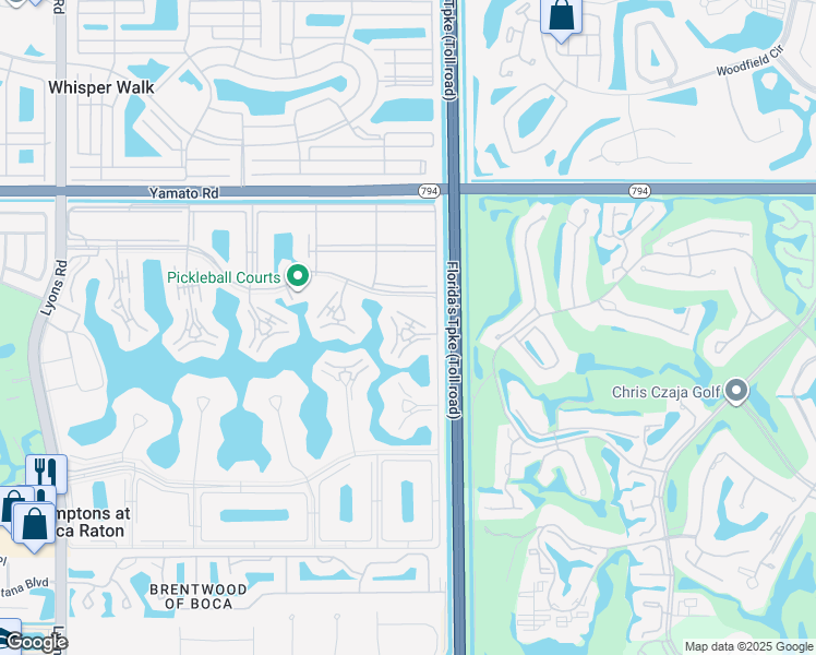 map of restaurants, bars, coffee shops, grocery stores, and more near 3026 Lincoln B in Boca Raton