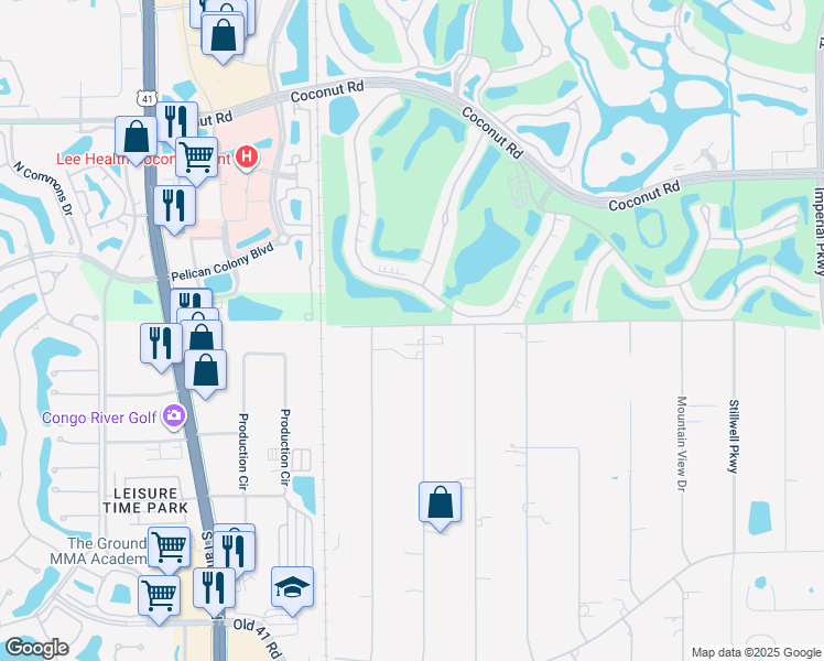 map of restaurants, bars, coffee shops, grocery stores, and more near 24000 Rodas Drive in Bonita Springs