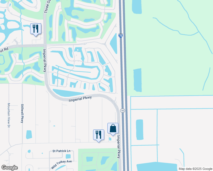 map of restaurants, bars, coffee shops, grocery stores, and more near 10921 Oak Island Road in Bonita Springs