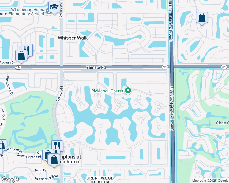 map of restaurants, bars, coffee shops, grocery stores, and more near 45 Preston F in Boca Raton