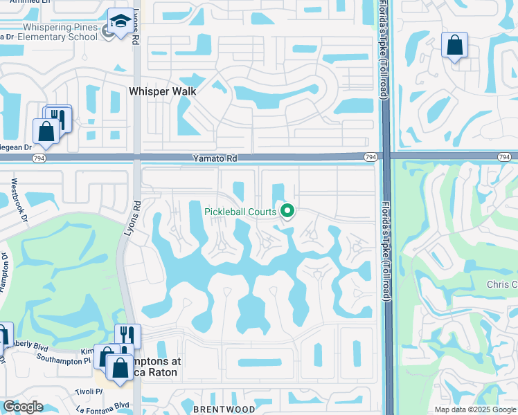 map of restaurants, bars, coffee shops, grocery stores, and more near 45 Preston F in Boca Raton