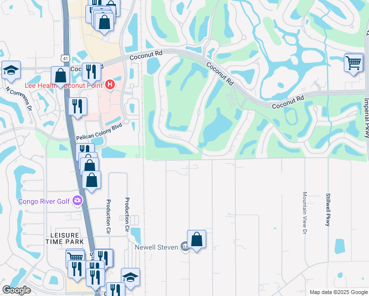 map of restaurants, bars, coffee shops, grocery stores, and more near 24000 Rodas Drive in Bonita Springs