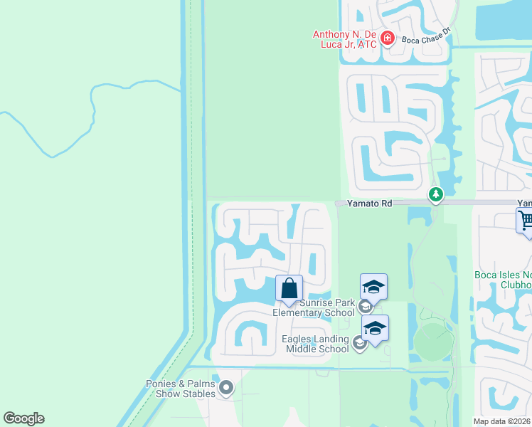 map of restaurants, bars, coffee shops, grocery stores, and more near 11754 Preservation Lane in Boca Raton