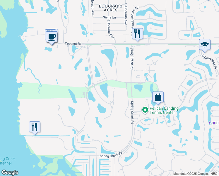 map of restaurants, bars, coffee shops, grocery stores, and more near 23803 Tuscany Ct in Bonita Springs