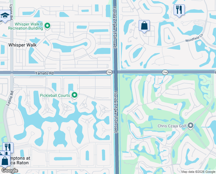 map of restaurants, bars, coffee shops, grocery stores, and more near 431 Mansfield I in Boca Raton