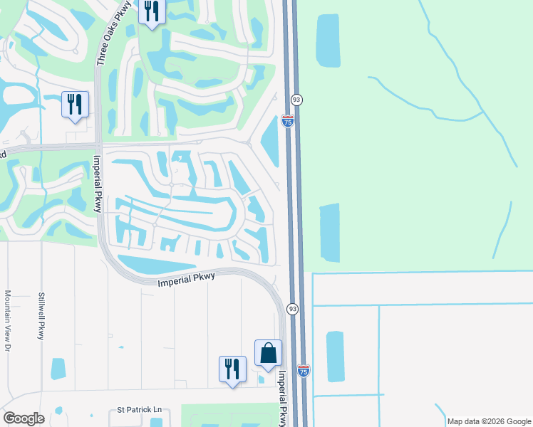 map of restaurants, bars, coffee shops, grocery stores, and more near 10821 Halfmoon Shoal Road in Bonita Springs