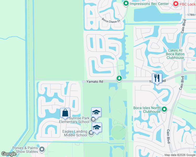 map of restaurants, bars, coffee shops, grocery stores, and more near 11387 Sea Grass Circle in Boca Raton