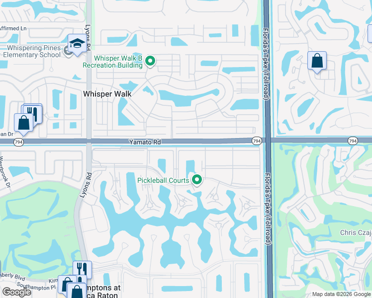 map of restaurants, bars, coffee shops, grocery stores, and more near 241 Preston F in Boca Raton