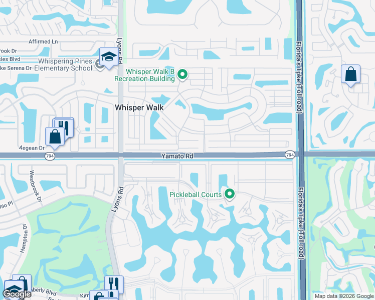 map of restaurants, bars, coffee shops, grocery stores, and more near 50 Preston F in Boca Raton