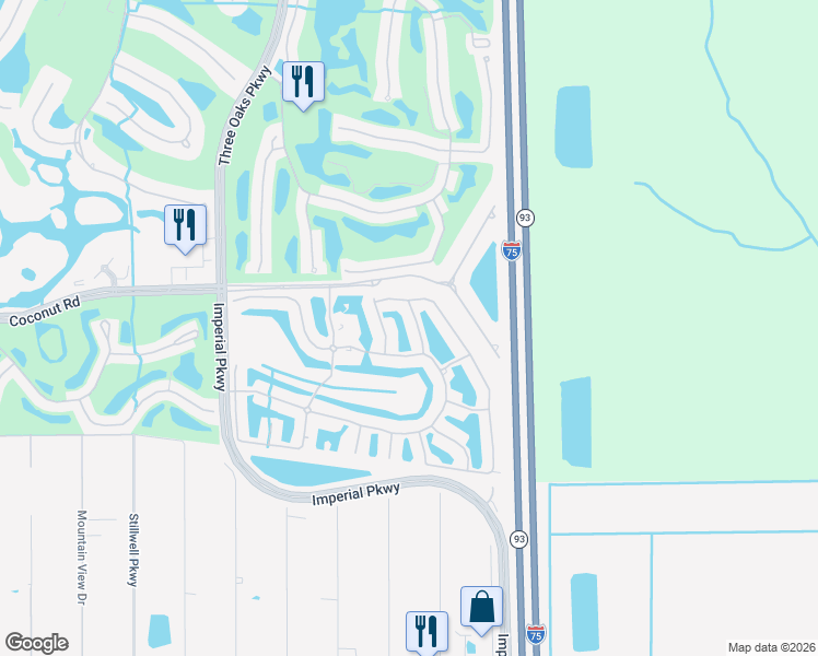 map of restaurants, bars, coffee shops, grocery stores, and more near 10731 Halfmoon Shoal Road in Bonita Springs